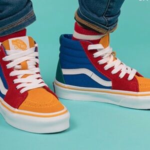 Vans Orange and Red Sneakers (New) No Box